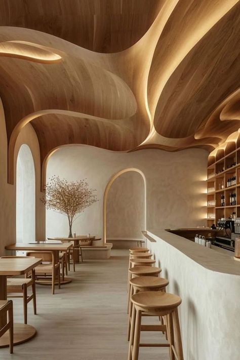 Desain Pantry, Restaurant Architecture, التصميم الخارجي للمنزل, Lobby Design, Flight Attendants, Cafe Interior Design, Design Exterior, Restaurant Interior Design, Restaurant Interior