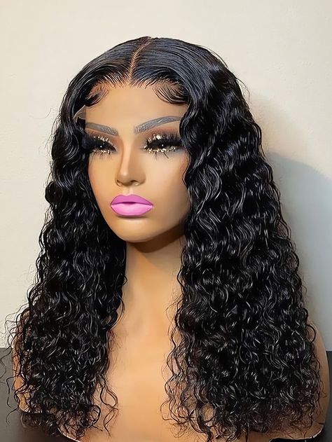 Deep Wave Hairstyles Wig, Wet And Wavy Quick Weave, Wavy Quick Weave, Braid Lace Front Wigs, Luxury Wigs, Deep Wave Lace Front Wigs, Lace Wigs Styles, Deep Wave Wig, Deep Wave Human Hair