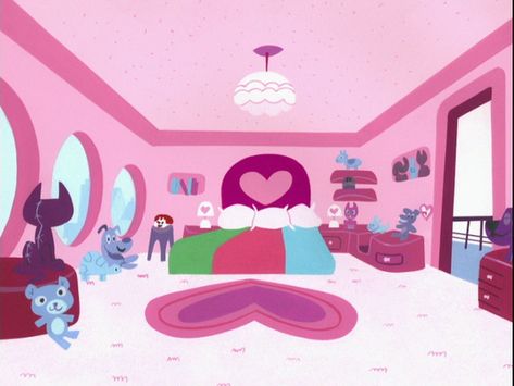 The Girls's Room Powerpuff House, Cartoons Background, Cartoon Room, Powerpuff Girls Movie, Zoom Wallpaper, 90s Cartoon Characters, Rock Argentino, House Cartoon, Zoom Background