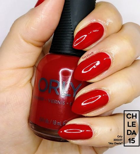 Red Gel Polish, Red Gel Nails, Ma Cherie, Nail Swatches, June 2022, True Red, Gel Polish, Gel Nails, Nail Polish