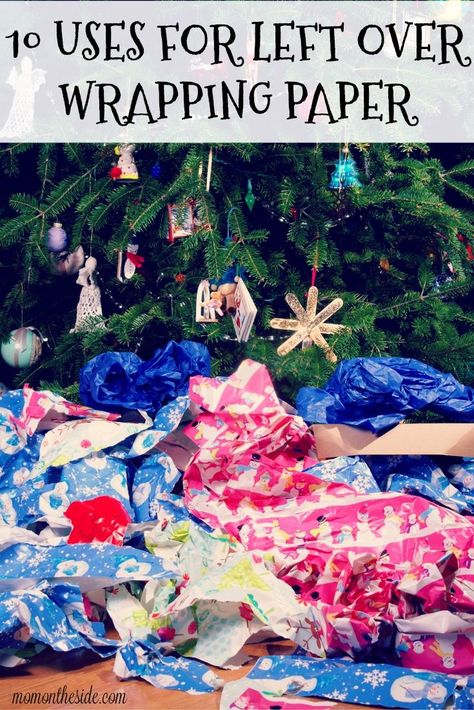 Soon, living rooms will fill with wrapping paper. If you want to save it instead of toss it, here are 10 uses for left over wrapping paper! via @momontheside Leftover Wrapping Paper, Flower Wall Hanging Decor, Room Hanging Decor, Diy Paper Wall Hanging, Wall Hanging Ideas, Hanging Ideas, Flower Wall Hanging, Paper Wall Hanging, 12 December