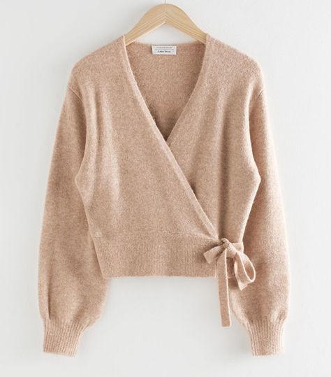 & Other Stories Wrap Cardigan Oatmeal Cardigan, Knit Wrap, Wrap Cardigan, Cardigan Sweaters For Women, Wrap Sweater, 가을 패션, Fashion Story, Jumpers And Cardigans, Knitwear Women