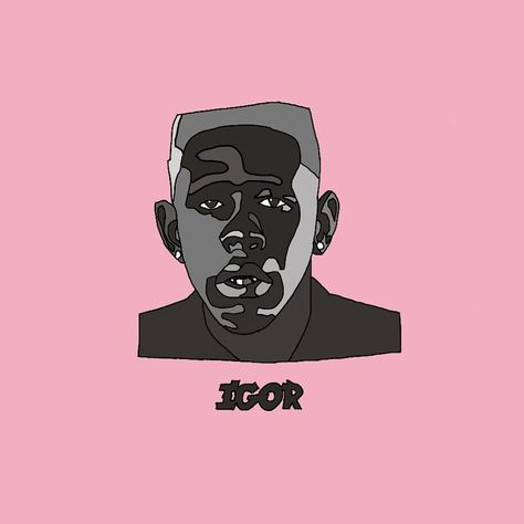 Tyler The Creator Igor Drawing, Album Cover Tyler The Creator, Igor Album Cover, Painted Skateboard, Custom Skateboard Decks, Cute Homecoming Proposals, 30 Day Drawing Challenge, Album Art Design, Graffiti Style Art