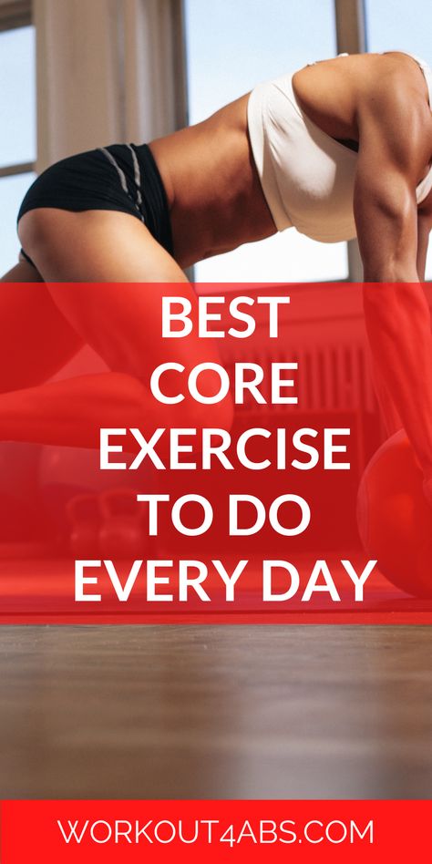 Best Core Exercise to Do Every Day Effective Core Exercises, Daily Core Workout For Women, Core Exercises At Home, Core Workouts At Home, How To Do Crunches, Workouts To Get Abs, Best Core Exercises, At Home Core Workout, Core Exercises For Women