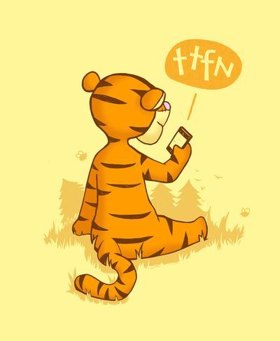 ttfn ❤️ Tigger Disney, Ta Ta, Winnie The Pooh Quotes, Winnie The Pooh Friends, Pooh Quotes, Pooh Bear, Disney Quotes, Disney Winnie The Pooh, A Cartoon