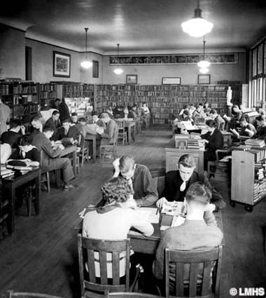 1930s High School, 1940s High School, 1930s School, Australian National University, High School Library, Flash Photo, Center City, Louisville Kentucky, Louisville Ky