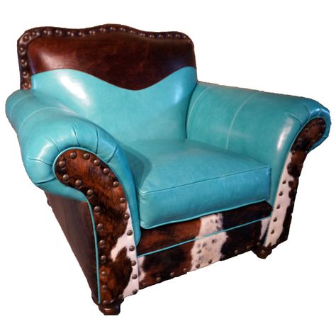 Durango Club Chair Western Chairs, Den Chairs, Western Chair, Cowhide Furniture, Bedroom Turquoise, Fireside Chairs, Rustic Chair, Leather Club Chairs, Western Furniture