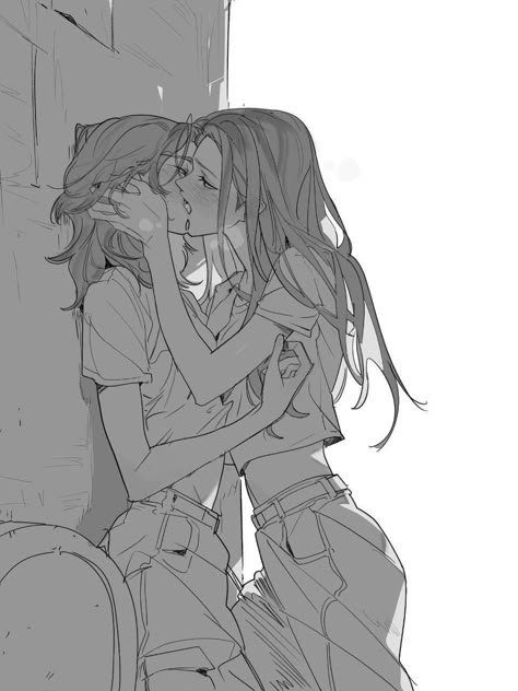 Wlw Couple, Yuri Comics, Lesbian Art, Yuri Manga, Girlfriend Goals, Lgbt Art, Queer Art, Yuri Anime, Arte Inspo