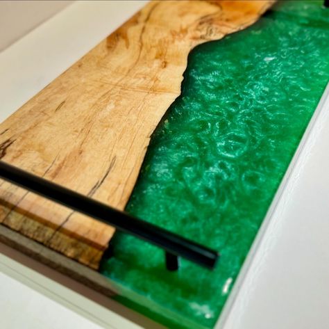 Forest Glen creations brings to you our latest beautifully handcrafted charcuterie board. Made from high quality Epoxy and spalted maple wood. One of a kind piece. Check out our website or Etsy page today! Wooden Charcuterie Board, Holiday Party Decor, Spalted Maple, Charcuterie Boards, Maple Wood, Charcuterie Board, Decorative Storage, Unique Patterns, Holiday Party