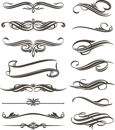 Tattoo Fonts Alphabet, Pinstripe Art, Tattoo Lettering Styles, Buch Design, Cursive Alphabet, Pinstriping Designs, Tattoo Lettering Fonts, Vector Graphics Design, Lettering Styles