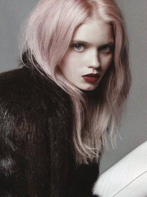 Abbey Lee Kershaw unicorn hair 2019-04-26 Dark Lip Makeup, Abbey Lee Kershaw, Vogue China, Unicorn Hair, Pastel Hair, Beautiful Lips, Good Hair Day, Strawberry Blonde, Hair Inspo Color