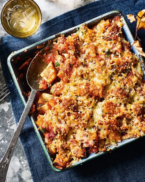 Sausage and fennel pasta bake | delicious. magazine Sausage And Fennel, Fennel Pasta, Pasta Sausage, Sausage Pasta Bake, Sausage Meatballs, Fennel Recipes, Weekend Food, Sausage Bake, Seasonal Cooking