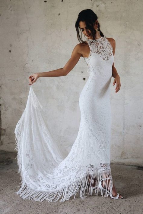 Grace Loves Lace Edie Gown Grace Loves Lace, Bohemian Wedding Dress, Long Wedding Dresses, Lace Wedding Dress, Lace Weddings, Bohemian Wedding, Boho Wedding Dress, Beach Wedding Dress, Wedding Dresses Vintage