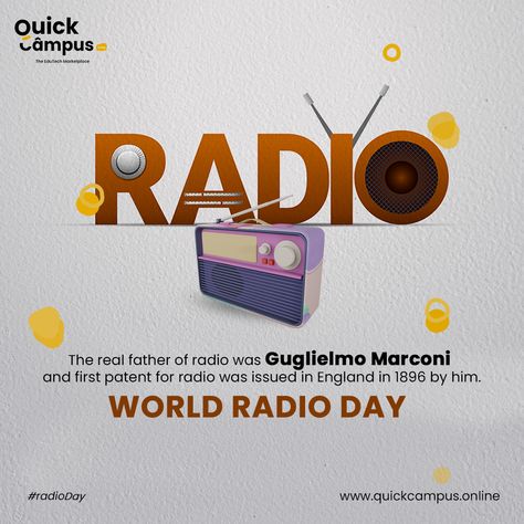 On World Radio Day 2023, the Theme is Radio and Peace. This theme highlights independent radio as a pillar for peace and harmony. #quickcampus #schoolmanagementsoftware #radioday #worldradioday #radio #schoolmanagementsystem #Quicktouch #QT #schoolerp #schoolmanagement #clouderp World Radio Day, World Radio, School Management, Peace And Harmony, Design Graphics, Social Media Design Graphics, Radio Station, Media Design, Social Media Design