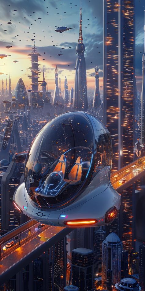 A futuristic electric vehicle that can fly from Earth to Mars, with a full body of technology, high quality, and many details. The background is futuristic. The city is characterized by sparkling lines, towering skyscrapers, and countless flying machines. This futuristic electric vehicle carries people and creates beautiful light trajectories in the sky, with an ultra elegant wide-angle and an illusory engine. Author Syd Mead, 8k, high-definition --v 6  --stylize 250 Futuristic Flying Vehicles, Futuristic People, Futuristic Plane, Futuristic Skyscraper, Futuristic City Utopia, Kota Masa Depan, Futuristic Elegance, Syd Mead, Famous Memes