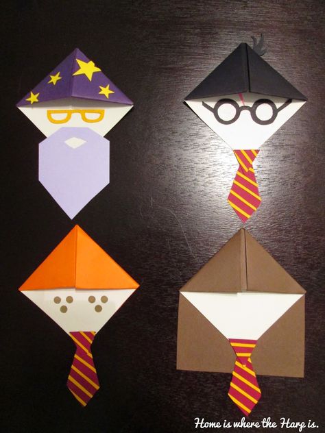 Harry Potter Origami, Harry Potter Gifts Diy, Harry Potter Cards, Harry Potter Bookmark, Dark Harry, Harry Potter School, Harry Potter Bday, Harry Potter Classroom, Harry Potter Book