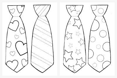 Art For Fathers Day Crafts For Kids, Tie Craft Fathers Day, Father Day Kids Craft, Father’s Day Tie Craft, Fathers Day Tie Template Free Printable, Tie Template Printable Free, Father Days Craft Ideas, Tie Coloring Page, Crafts For Fathers Day