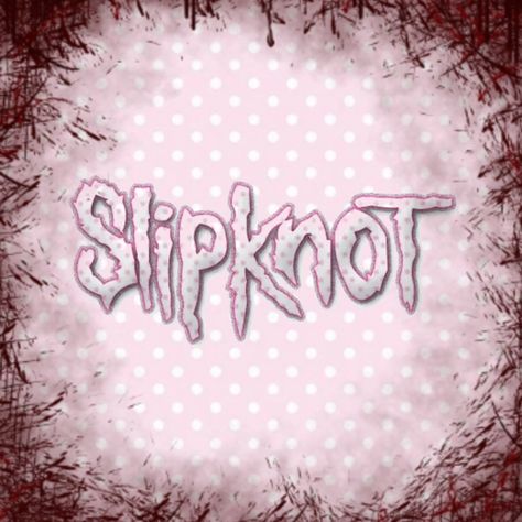 Kawaii Slipknot, Slipknot Cutecore, Slipknot Logo, Creepy Cute Aesthetic, Scary Images, Angel Kisses, Funky Music, Band Wallpapers, Slipknot