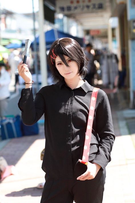 Juuzou Suzuya black haired cosplay @DaraenSuzu Black Haired Cosplay, Black Hair Cosplay Ideas, Suzuya Juuzou Cosplay, Easy Anime Cosplay Ideas, Cosplay Black Hair, Juuzou Suzuya Cosplay, Black Hair Cosplay, Easy Anime Cosplay, Easy Cosplay Ideas