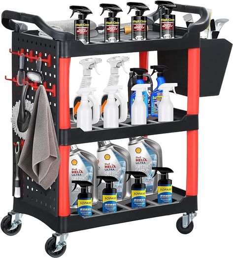 Car Wash Organization Garage, Car Detail Shop Ideas, Car Detailing Garage Ideas, Car Wash Ideas, Detailing Garage Ideas, Car Detailing Garage, Car Shop Garage, Car Detail Shop, Car Detailing Supplies