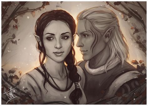 Red's Lair : Photo Zevran X Female Warden, Warden Surana, Zevran X Warden, Fantasy Protagonist, Zevran Arainai, Dragon Age 3, Grey Warden, Dragon Age Series, Dragon Age 2