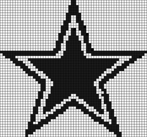 Alpha Pattern #727 Preview added by clownsr4me Sew Ideas, Pola Kotak, Star Tapestry, Graph Crochet, Easy Pixel Art, Pixel Art Templates, Pixel Drawing, Pixel Crochet, Pola Amigurumi