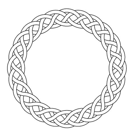 ** Round Celtic Knot Design, Celtic Circle Design, Celtic Knot Circle, Circle Printable, Celtic Knot Drawing, Images For Cricut, Celtic Circle, Circle Garland, Knot Pattern