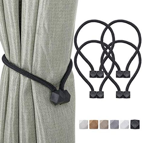 Magnetic Curtain, Curtain Tiebacks, Curtain Tie Backs, Roller Blinds, Tie Backs, Curtain Rods, Soft Furnishings, Home Living Room, Window Treatments