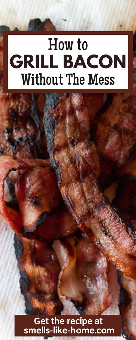 Bacon On Grill, Bacon On The Grill How To Cook, How To Grill Bacon, Grill Bacon, Grilled Bacon, Easy Cinnamon Rolls Recipe, Bacon Grill, Cooking Stuff, How To Make Bacon