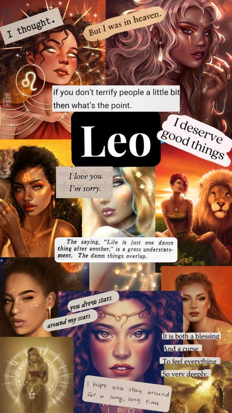 Leo Quotes, Zodiac Signs Leo, Disney Princess Wallpaper, I Deserve, A Blessing, Connect With People, Your Aesthetic, Creative Energy, I Hope You