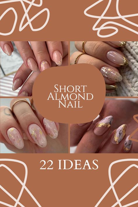 Are you ready to give your hands a whole new look? Short almond nails are the perfect way to make a statement! These nails are simple, subtle, and beautiful. They give off an elegant and sophisticated vibe without being too flashy. They look amazing on both hands and toes and can be easily styled and decorated for any occasion. So what are you waiting for? Look more into short almond nails and get ready to spice up your look! Subtle Oval Nails, Almond Nails Designs September 2023, Fall Nails 2023 Short Almond, Almond Shaped Nails For Fall, Nail Design Almond Shape Classy, Classy Almond Nail Designs, Almond Short Nail Designs, Delicate Almond Nails, Gel X Nail Designs Almond Short