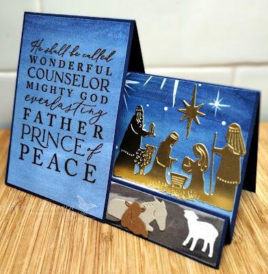 Faux Side Step Card, Su Night Divine Cards, Stampin Up Night Divine, Night Divine Stampin Up Cards, Christmas Spiritual, Nativity Cards, Nativity Christmas Cards, Chrismas Cards, Christian Christmas Cards