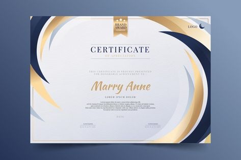 Elegant Certificate Design, Certificate Design Inspiration, Certificate Layout, Certificate Border, Certificate Of Achievement Template, Free Certificate Templates, Graphic Design School, Microsoft Office Word, Certificate Design Template