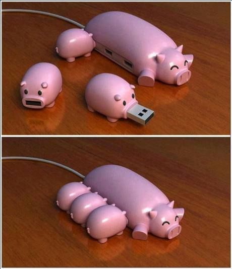 Piggy USB Electronics Logo, Hammacher Schlemmer, Take My Money, Purim, Cool Inventions, Usb Hub, Tech Gadgets, Cool Gadgets, Kids Crafts