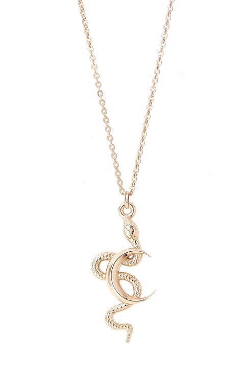 “The Snake Moon Necklace is such a beautiful symbol of transformation.” Jenna G. The Snake & Moon Pendant is part of the TALON Through the Shadows collection. Inspired by facing and embracing ones fears, and finding that which guides us. Snake moon pendant measures : 20mm x 9mm.