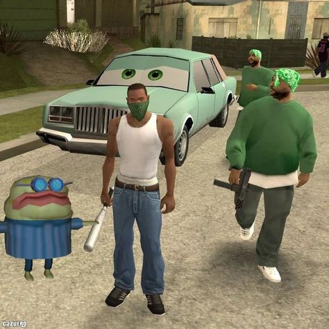 jenkins Gta Outfits Men, Gta Sa Aesthetic, Cj Gta San Andreas, Gta Sandreas, Gta Outfits, San Andreas Gta, Carl Johnson, Gta Sa, Gta San