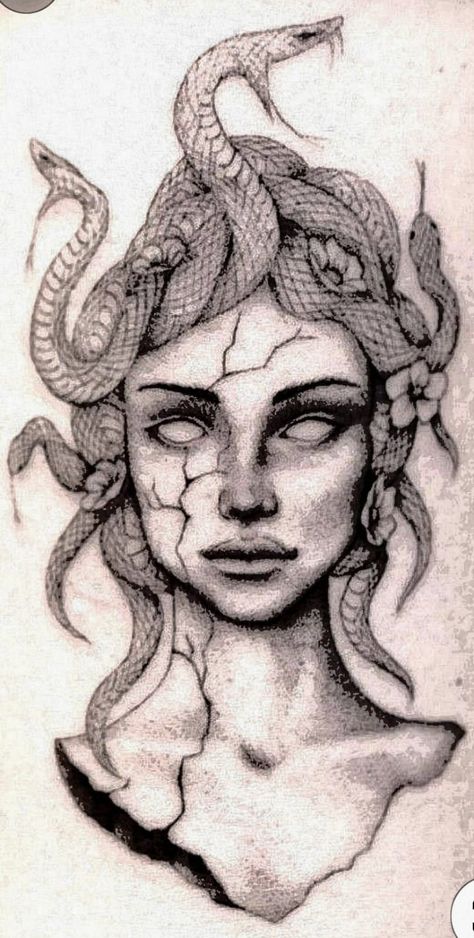 Tattoos Medusa, Medusa Painting, Medusa Drawing, Medusa Tattoo Design, Tattoo Design Tattoo, Medusa Art, Medusa Tattoo, Arte Van Gogh, Meaningful Drawings