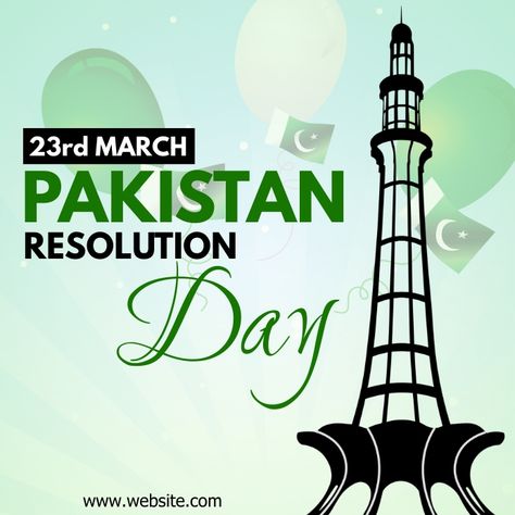 23 March Pakistan Resolution Day Design Template for social media template. March Drawing Ideas, Pakistan Day 23 March, Constitution Of Pakistan, 23 March Pakistan, Pakistan Resolution Day, Template For Social Media, Independence Day Poster, Event Quotes, Birthday Wishes With Name