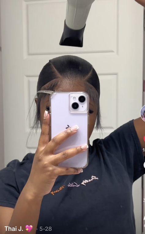 Sleek Ponytail Styles On Black Women, Sleek Back On Natural Hair, V Slick Back Ponytail, 3 Way Part Slick Back, 3 Part Ponytail Hairstyles, V Part Natural Hair, V Part Ponytail Natural Hair, Slick Back Hair Black Women, Hairstyles With Real Hair Black Women