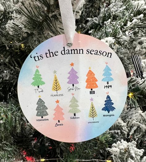 Stocking Stuffers For Teenagers, Taylor Swift Ornament, Eras Party, Christmas Ornament Gifts, Vinyl Ornaments, Tis The Damn Season, Taylor Swift Christmas, Taylor Swift Merchandise, Cute Christmas Ideas