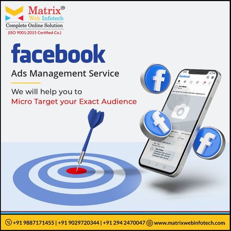 We will help you to micro-target your audience. Facebook Ads management services that help your business take complete advantage of Facebook. Facebook Advertising help your business to : ✅ Build Online Following ✅ Increase Brand Awareness ✅ Improve Lead Generation ✅ Revenue-Driving Efforts Website - www.matrixwebinfotech.com #ads #facebook #facebookads #adsmanagement #adservice #onlineads #brandawarness #leads #leadgeneration #socialmedia #mwi #matrixwebinfotech Lead Generation Marketing, Brand Creation, Facebook Advertising, Best Digital Marketing Company, Branding Your Business, Online Ads, Customer Engagement, Facebook Ads, Facebook Ad