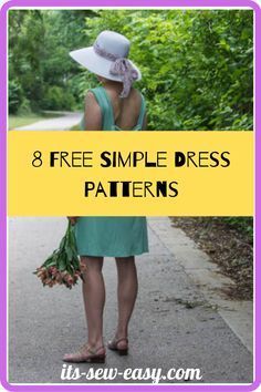 8 Free Simple Dress Patterns Follow the link above #patterndesigninspiration #patterndesigninspirationsimple #patterndesigninspirationillustrators #patterndesigninspirationabstract #patterndesigninspirationfashion Easy Dresses To Make For Beginners, Easy Dress Patterns For Women, Womens Sundress Pattern, Women Dress Pattern Free, Simple Dress Pattern For Beginners, Free Easy Dress Patterns For Women, No Zipper Dress Pattern, Easy Summer Dress Patterns Free, Diy A Line Dress