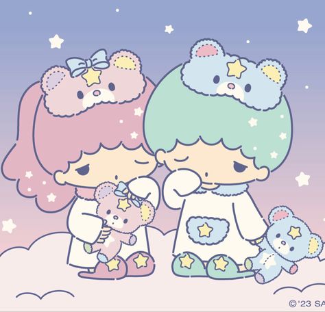 The Star Twins Sanrio, Kiki Pfp Sanrio, Sanrio Star Twins, Twin Stars Widget, Twin Stars Pfp, Little Twin Stars Pfp, Lil Twin Stars, Sanrio Twins, Sanrio Kiki And Lala