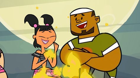 Katie Tdi Pfp, Dj X Katie Total Drama, Gwent Total Drama, Total Drama Couples, Total Drama Island Dj, Fictional Couples, Drama Total, Drama Island, Total Drama Island