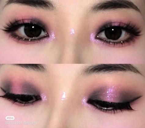 Red Purple Eye Makeup, Purple Eyeshadow For Brown Eyes, Soft Purple Eye Makeup, Make Up Purple, Berry Eyeshadow, Makeup Tips Eyeshadow, Purple Eye Makeup, Cute Eye Makeup, Eye Makeup Pictures