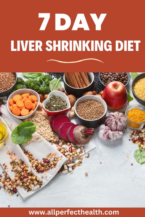 7 day Liver Shrinking Diet Meal plan Liver Shrinking Diet Meal Plan, Liver Shrinking Diet, Liver Diet Plan, Liver Inflammation, Liver Healthy Foods, Liver Diet Recipes, Bland Diet Recipes, Healthy Liver Diet, Liver Detox Diet