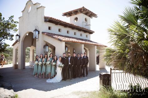 elise&alfred {wedding} chapel dulcinea & thurman's mansion, dripping springs, texas Chapel Dulcinea Wedding, Tux Groomsmen, Bridesmaids Green, Small Church Weddings, Green Bridesmaids Dresses, Chapel Dulcinea, Elk Photography, Dripping Springs Texas, Wedding Color Pallet