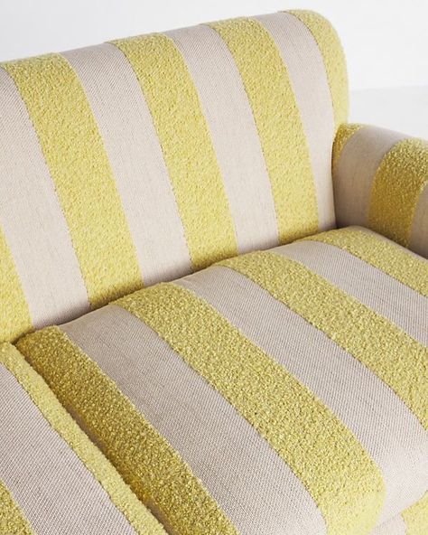 Things we’re saving and swooning over here at Small Pleasures ✨ We thought you might too! Lemon/lime stripes from @anthropologie Book wall @finnishdesignshop Interiors via @wallofartcom Chunky vibes @charleskeithofficial Seaside vibes at Amalfi thanks to @pinterest Coffee, because it’s Monday @sohohouse vacay vibes Pinstripe bedding @ellosofficial Holiday wardrobe @thecoolhour Pinstripe Bedding, Striped Couch, Small Pleasures, Vacay Vibes, Cushion Sofa, Book Wall, Holiday Wardrobe, Mellow Yellow, Upholstered Sofa