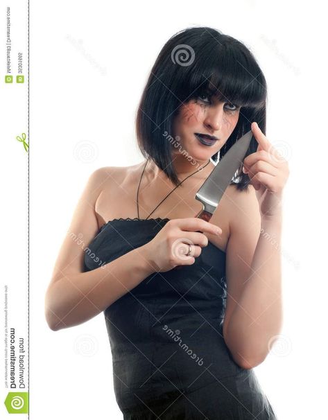 Girl Holding A Knife Drawing, Knife Pose, Big Knife, Holding Knife, Holding A Knife, Knife Drawing, Stock Photos Woman, Zombie Girl, Body Reference Poses