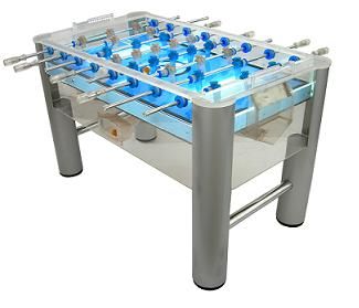 SO Classic Sport X9003 Clear Acrylic Under lit Foosball Table Soccer Multi Game Table, Best Sleeping Bag, Round Folding Table, Foosball Tables, Foosball Table, Foosball, Garage Accessories, Garden Storage Shed, Soccer Table